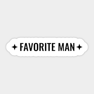 Favorite Man Sticker